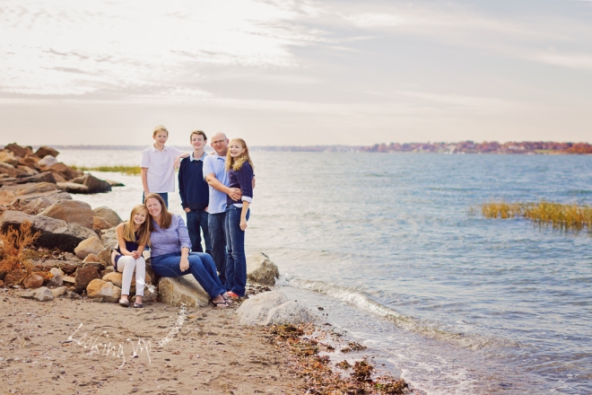Family of Six - Autumn Beach Session {Greenwich Family Photographer}